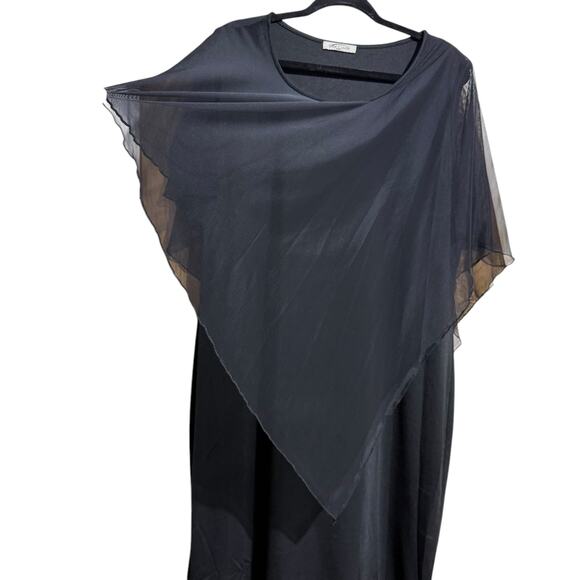 SeSe Code Black dress with back sheer shawl attached - 3XL - Picture 1 of 4